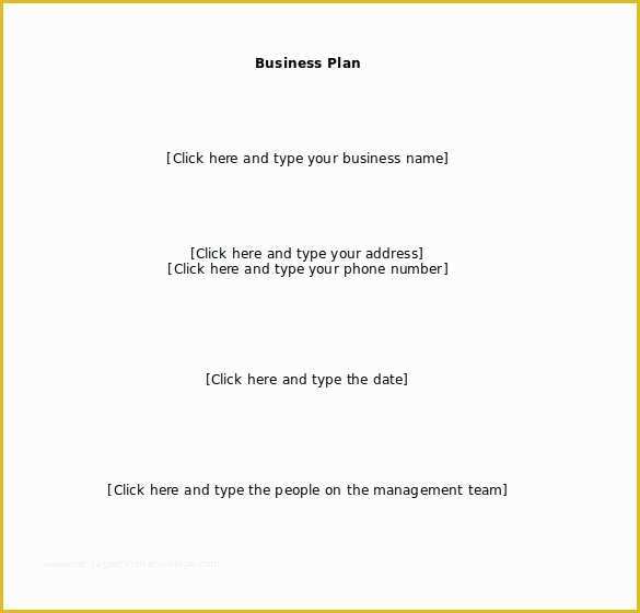 Business Plan Template Free Download Of Business Plan Templates 43 Examples In Word