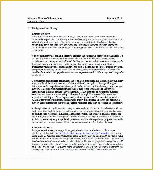 Business Plan Template Free Download Of Nonprofit Business Plan Outline Template Schablonpenseln