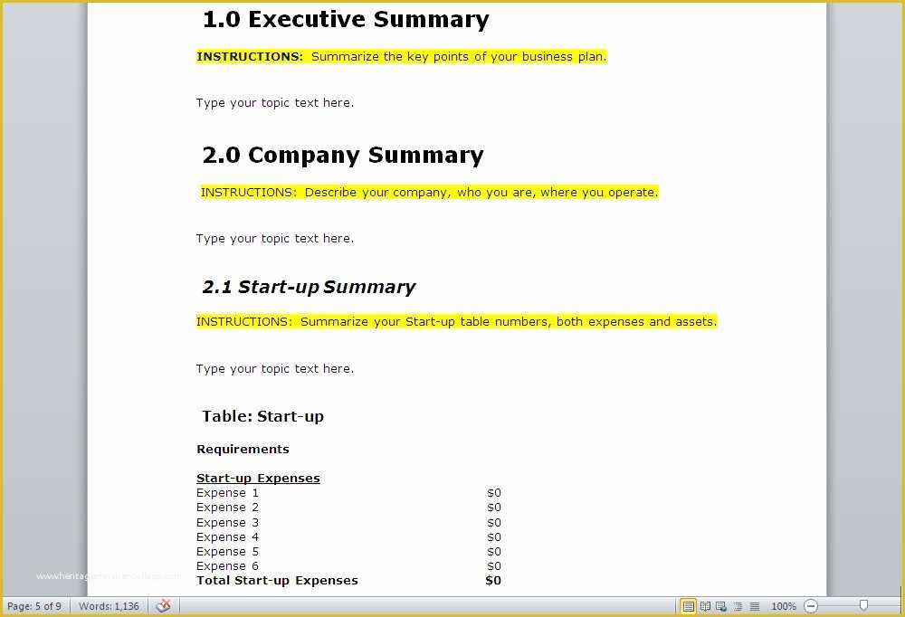 Business Plan Template Free Of 10 Free Business Plan Templates for Startups Wisetoast