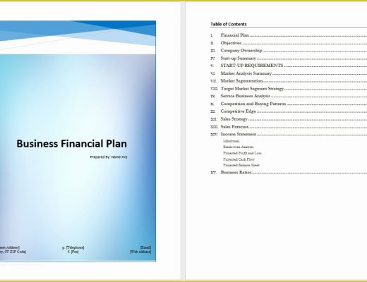 Business Plan Template Free Of Business Financial Plan Template – Microsoft Word Templates