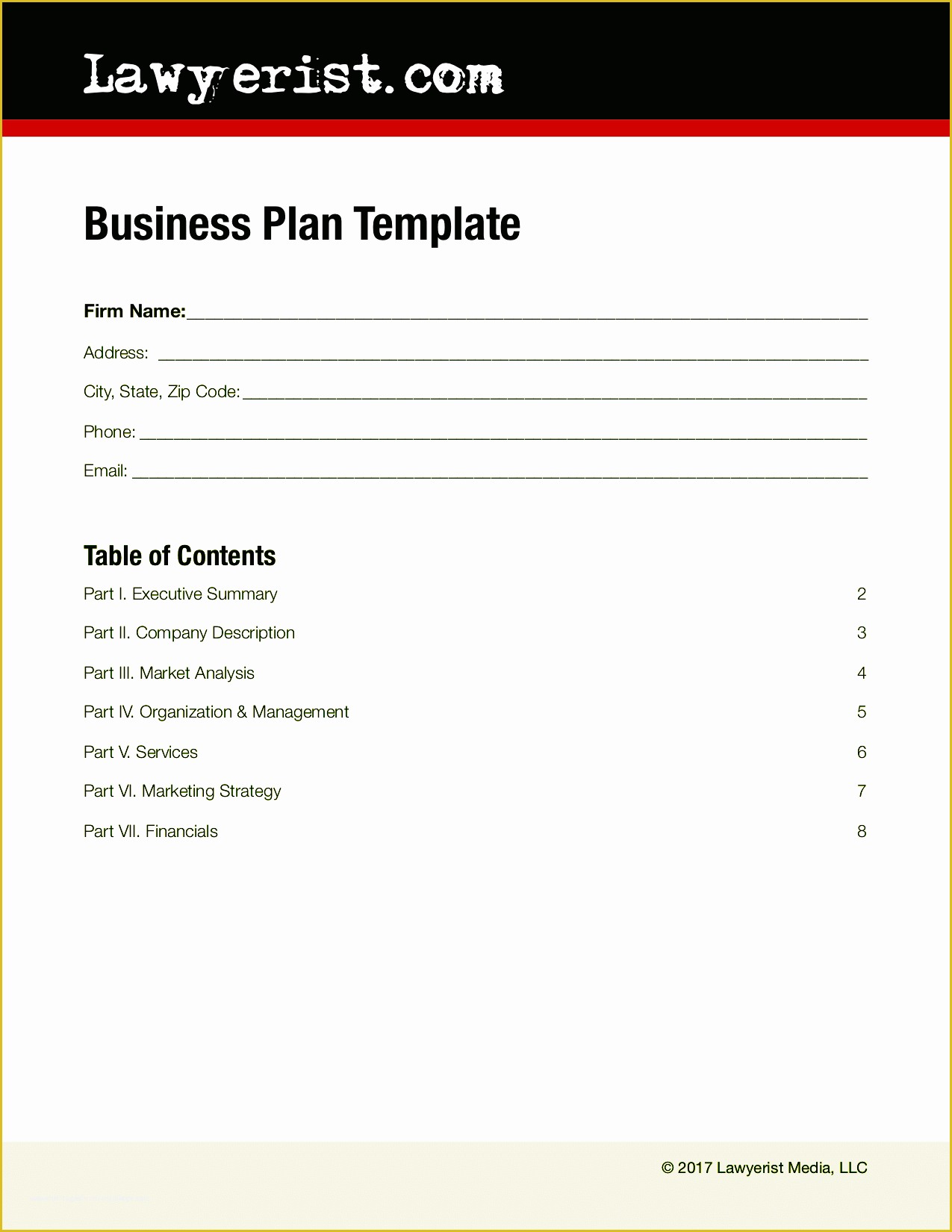 Business Plan Template Free Of Business Plan Template
