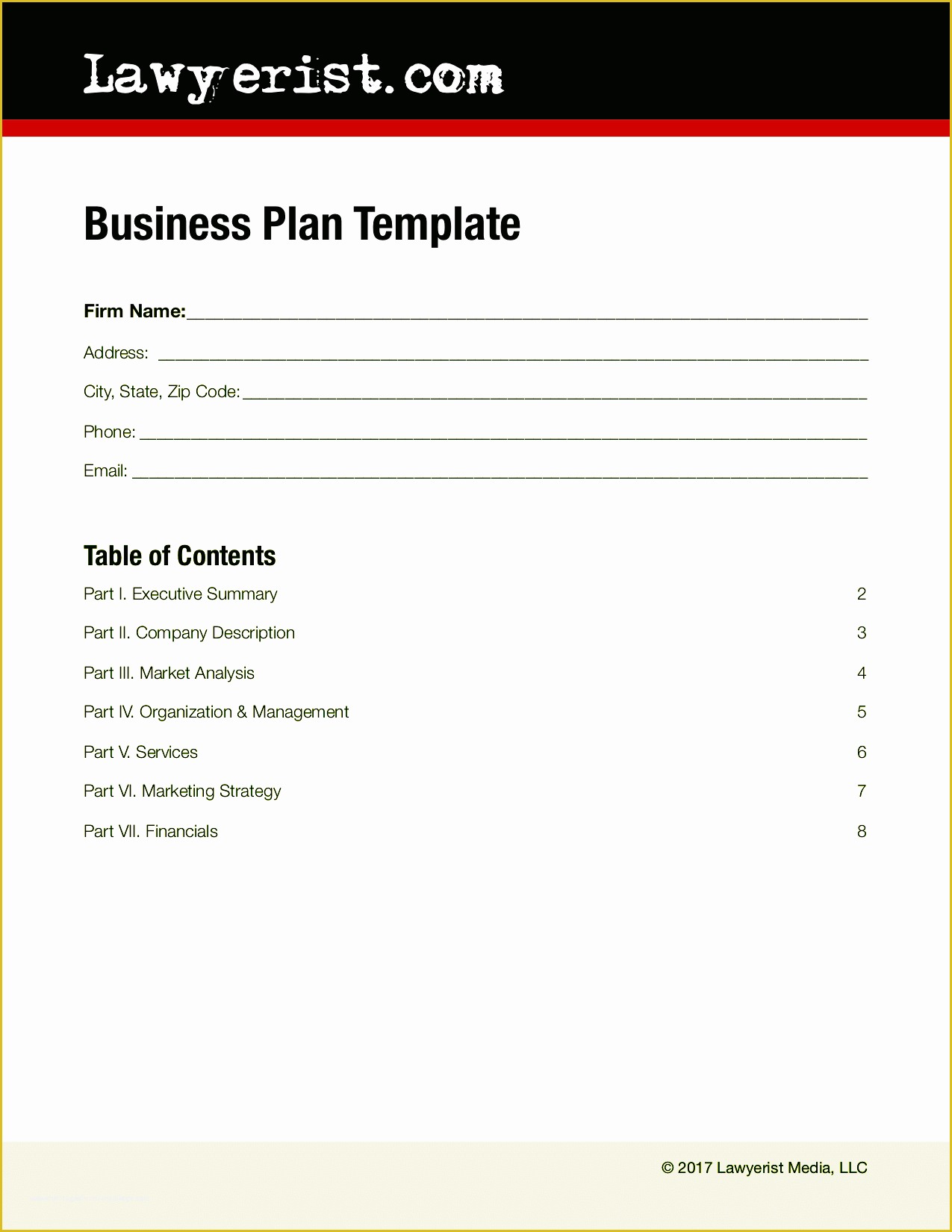 Business Plan Template Free Of Business Plan Template