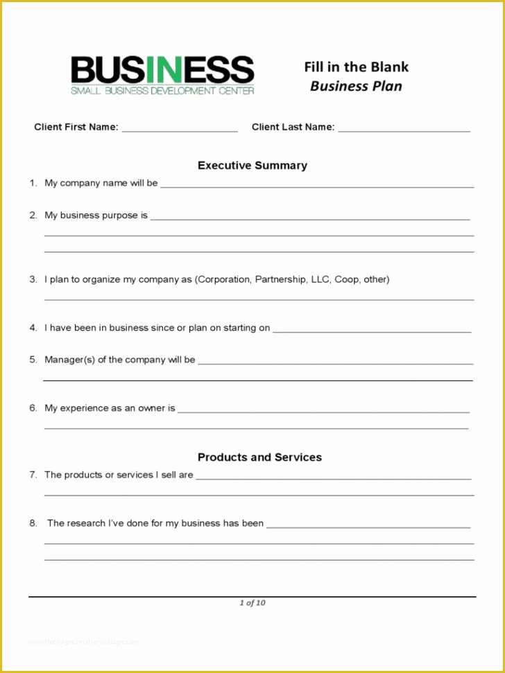 Business Plan Template Pdf Free Download Of Free Startup Business Plan Sample