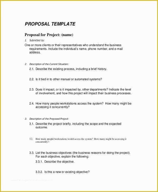 Business Proposal Template Doc Free Download Of 15 Business Proposal Templates In Word