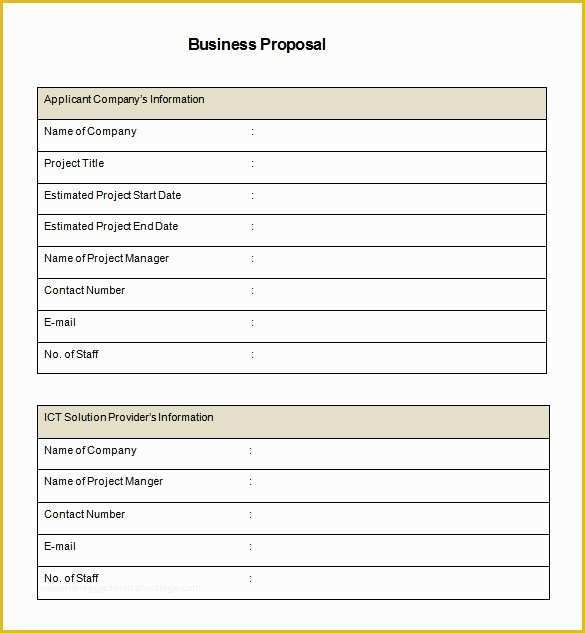 Business Proposal Template Doc Free Download Of 32 Business Proposal Templates Doc Pdf