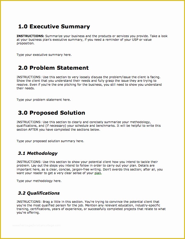Business Proposal Template Doc Free Download Of Business Proposal Template — Free Download