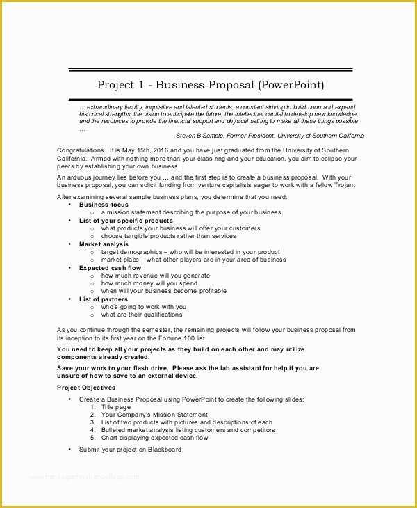 Business Proposal Template Doc Free Download Of Business Proposal Template