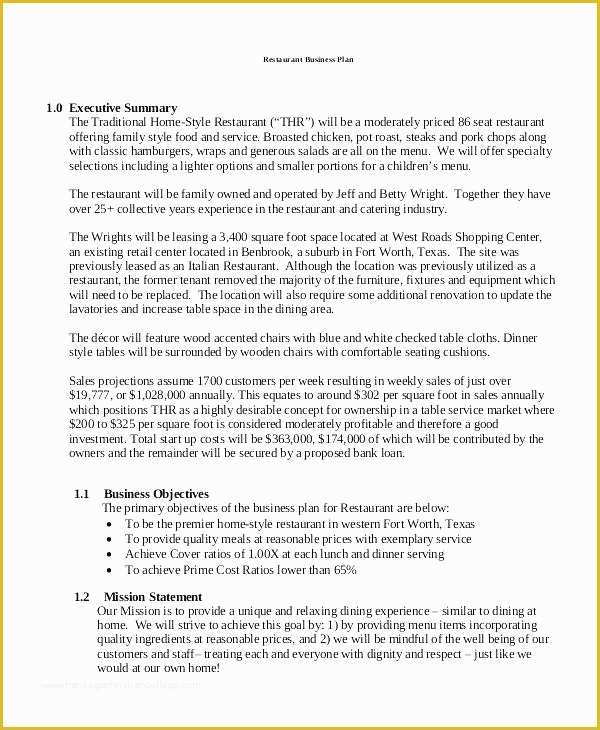 Business Proposal Template Doc Free Download Of Restaurant Proposal Template Sample – Shanon