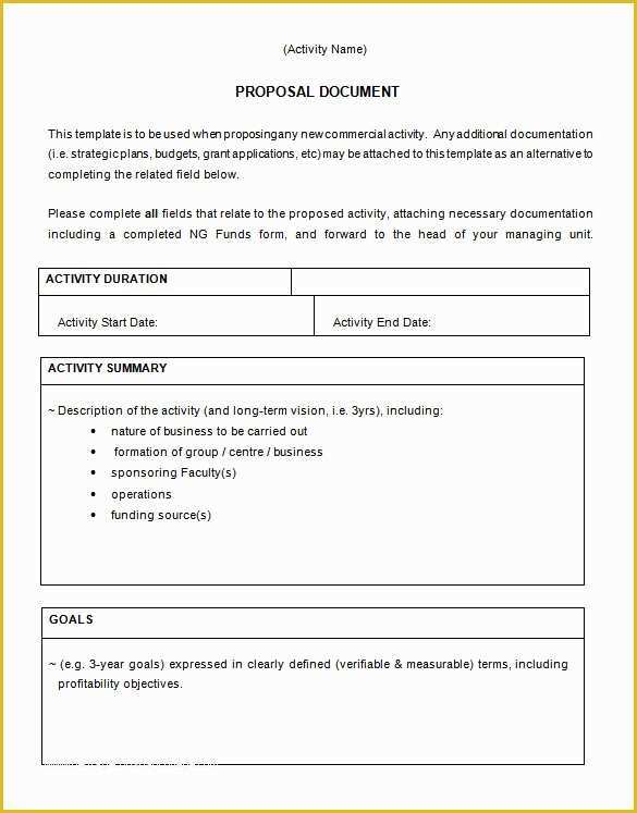 Business Proposal Template Doc Free Download Of Search Results for “the format A Business Proposal