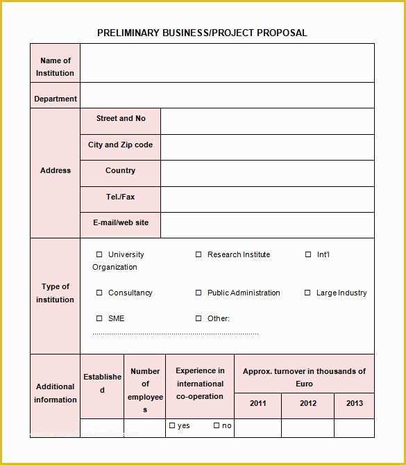 Business Proposal Template Free Download Of 20 Free Project Proposal Template Ms Word Pdf Docx