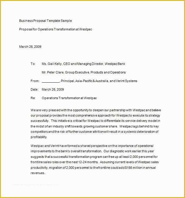 Business Proposal Template Free Download Of 30 Business Proposal Templates & Proposal Letter Samples