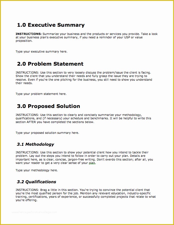 Business Proposal Template Free Download Of Business Proposal Template — Free Download