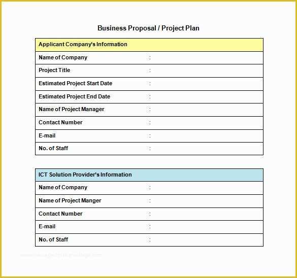 Business Proposal Template Free Download Of Proposal Templates – 140 Free Word Pdf format Download