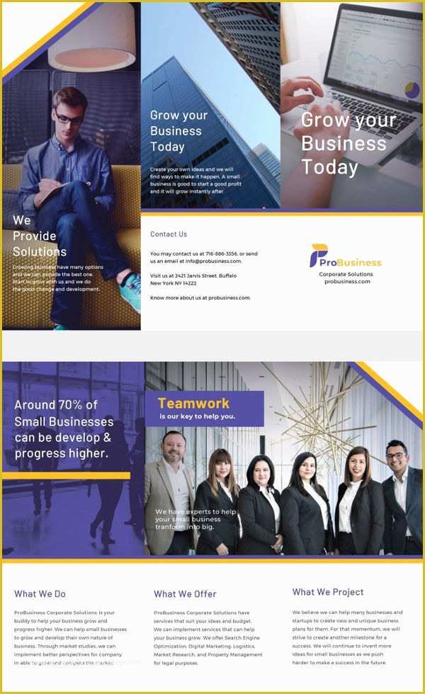 Business Prospectus Template Free Of 7 Corporate Business Brochures Designs Templates