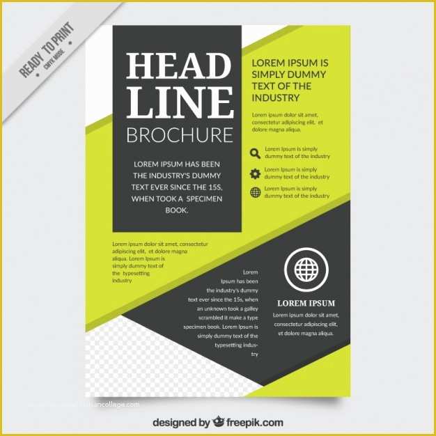 Business Prospectus Template Free Of Abstract Pany Brochure Template Vector