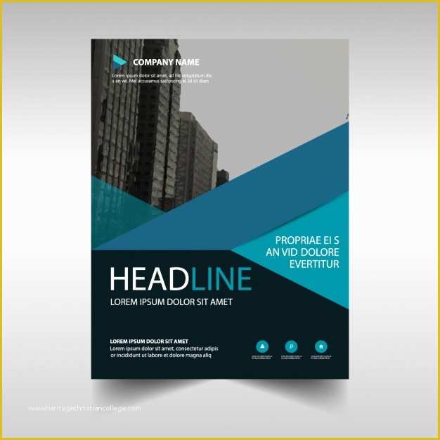 Business Prospectus Template Free Of Blue Geometric Business Brochure Template Vector