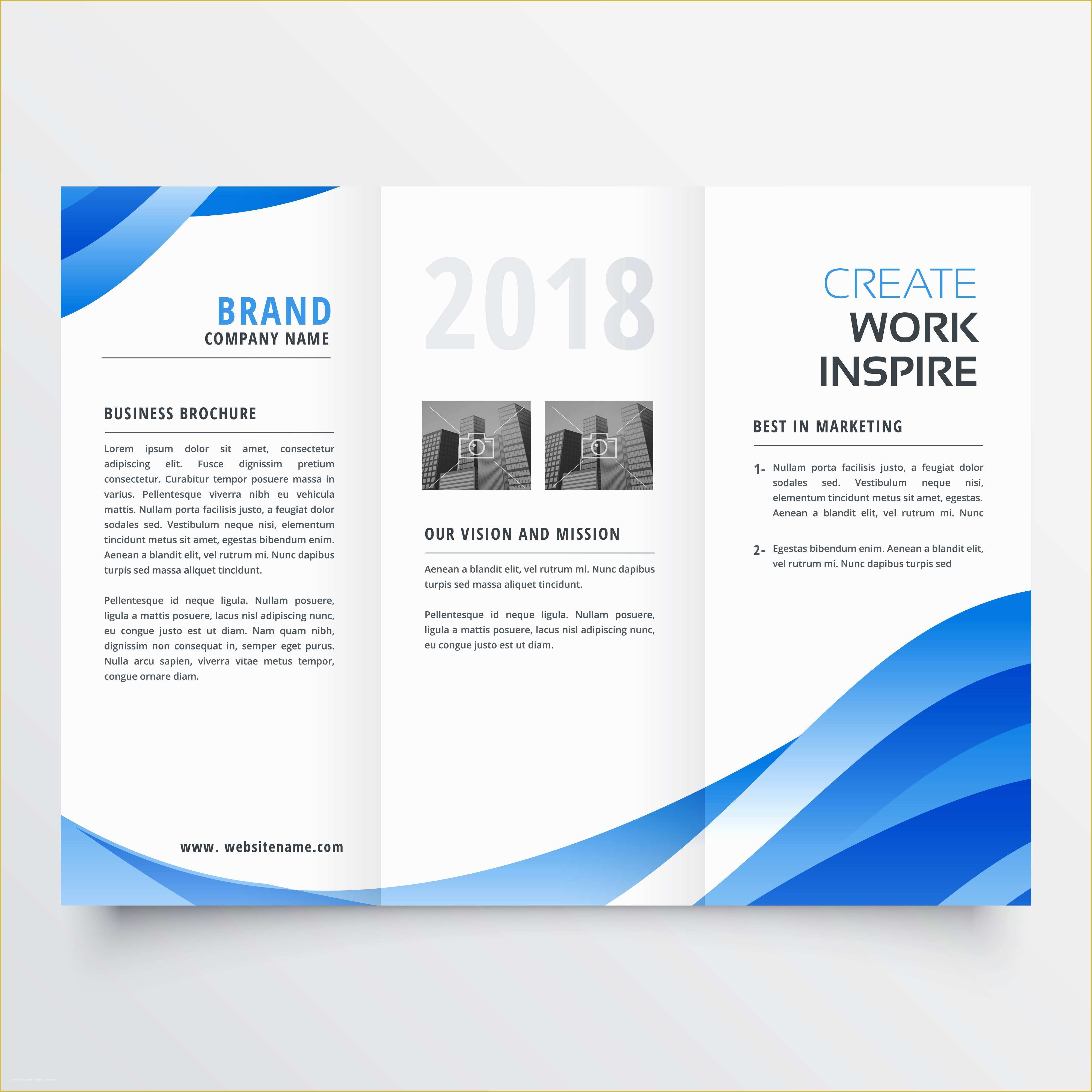 Business Prospectus Template Free Of Creative Tri Fold Brochure Design Template with Trendy