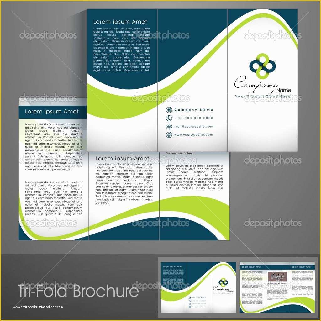 Business Prospectus Template Free Of Depositphotos Professional Business Three Fold