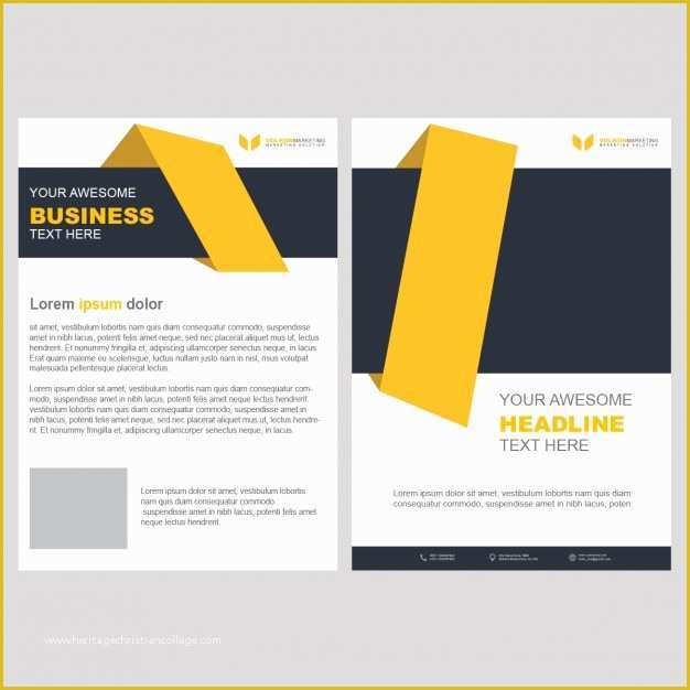 Business Prospectus Template Free Of Yellow Business Brochure Template with Geometric Shapes