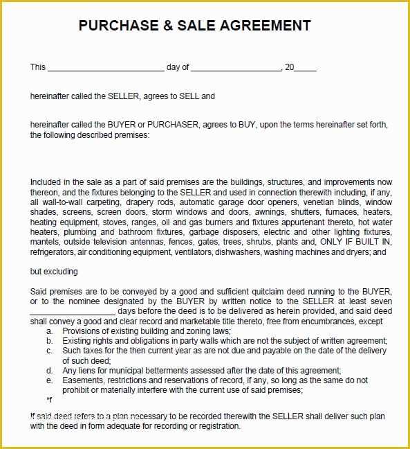 Business Sale Agreement Template Free Of 6 Free Sales Agreement Templates Excel Pdf formats