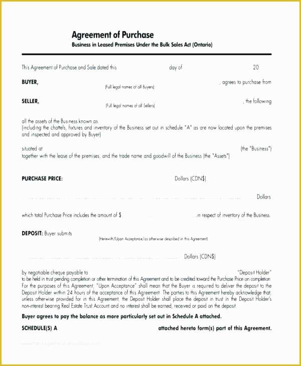 44 Business Sale Agreement Template Free
