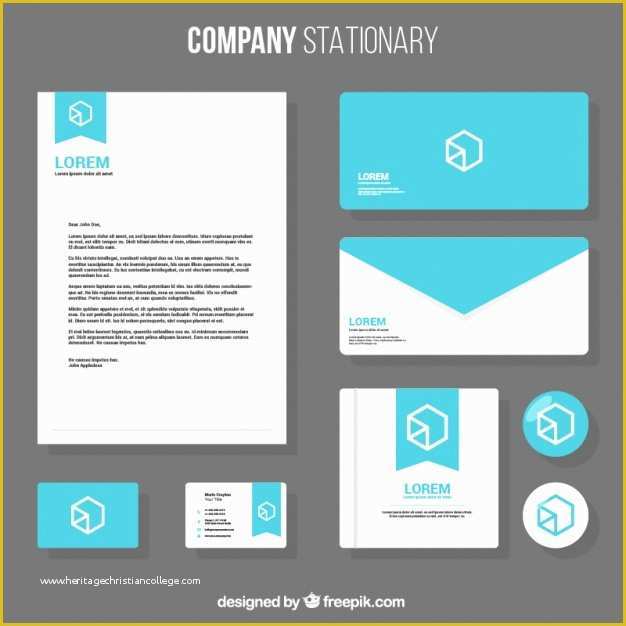 Business Stationery Templates Free Download Of Business Stationery Template with Geometric Design Vector