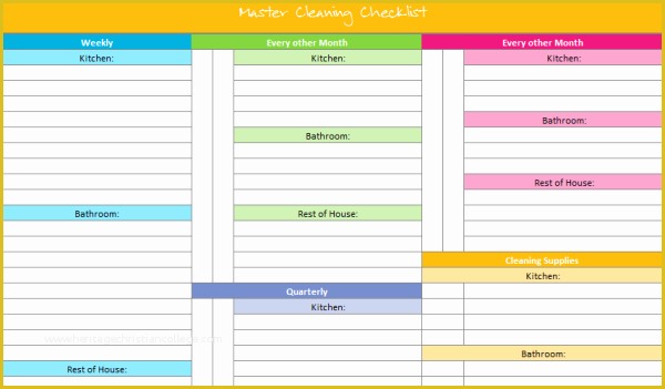 Business Structure Template Free Of 20 Free Printables to organize Everything In Your Home