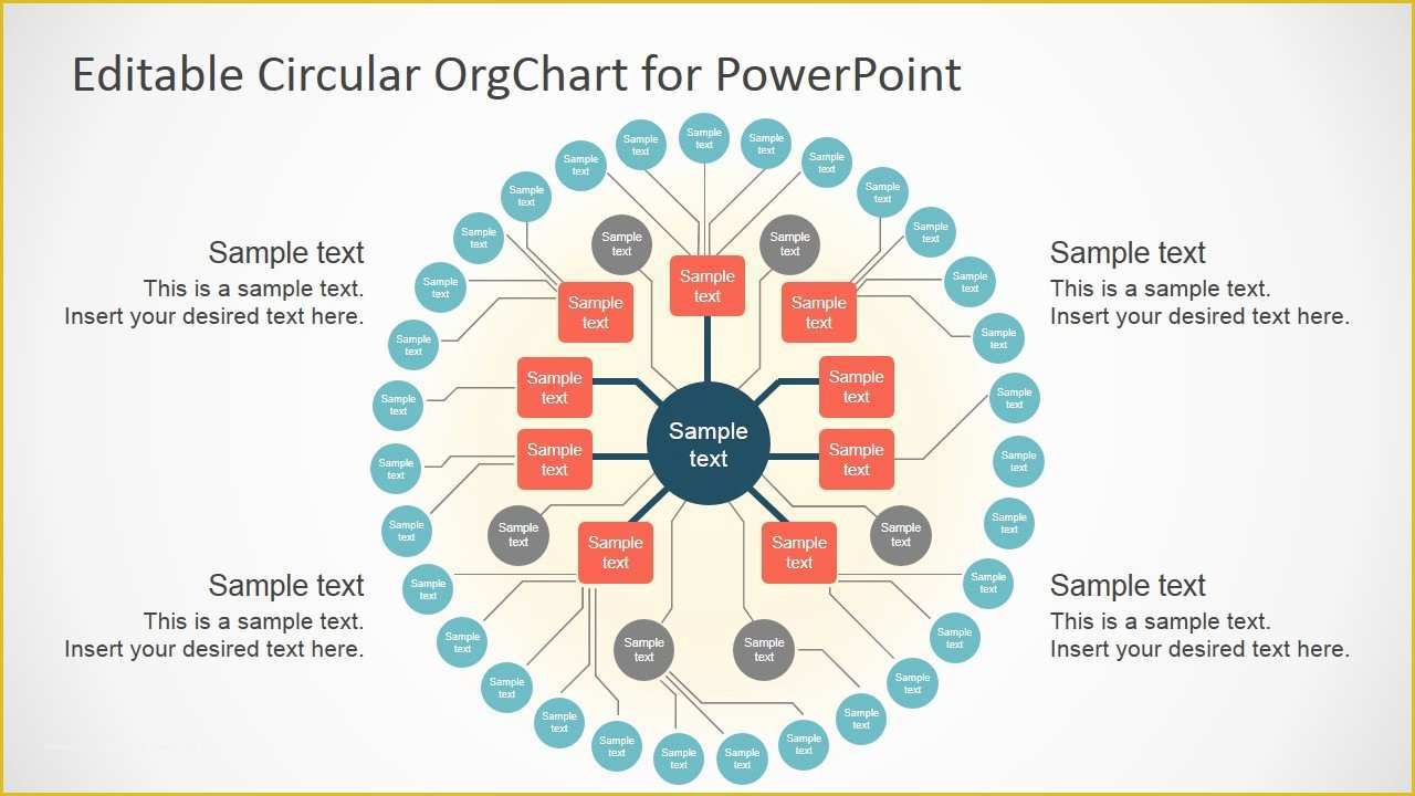 Business Structure Template Free Of Editable Circular org Chart Slidemodel