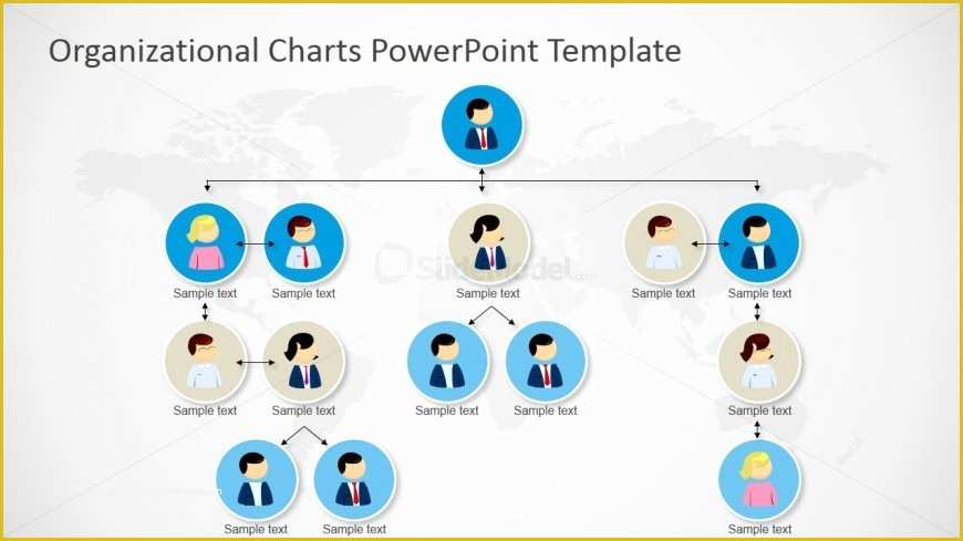 Business Structure Template Free Of Powerpoint orgchart Tree Structure Four Levels Slidemodel