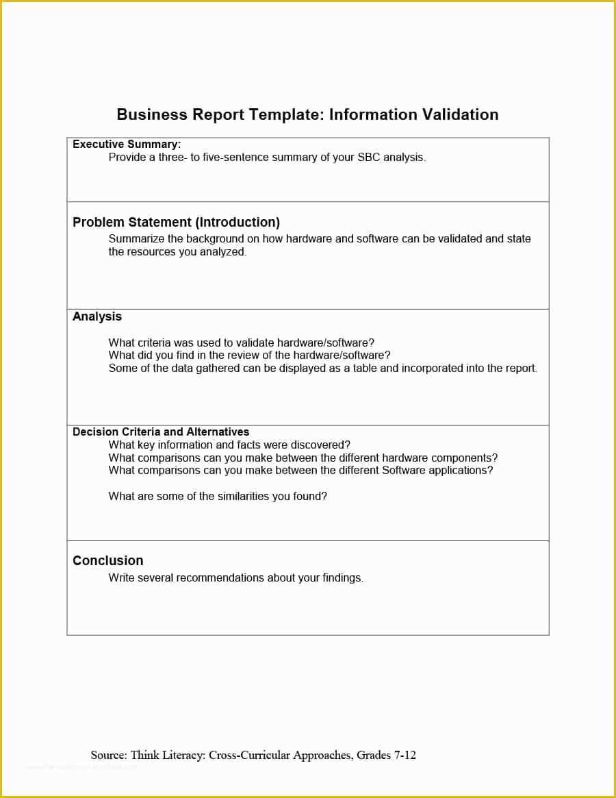 Business Templates Free Of 30 Business Report Templates & format Examples Template Lab