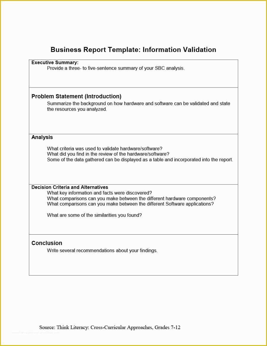 Business Templates Free Of 30 Business Report Templates &amp; format Examples Template Lab