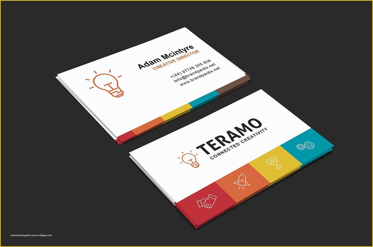 Business Templates Free Of Free Business Card Template In Psd Ai & Vector Brandpacks