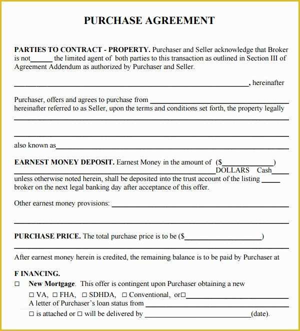 Buyout Agreement Template Free Of Purchase Agreement 15 Download Free Documents In Pdf Word