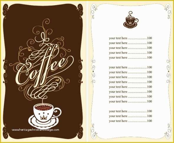 Cafe Menu Design Template Free Download Of 50 Free Food & Restaurant Menu Templates Xdesigns