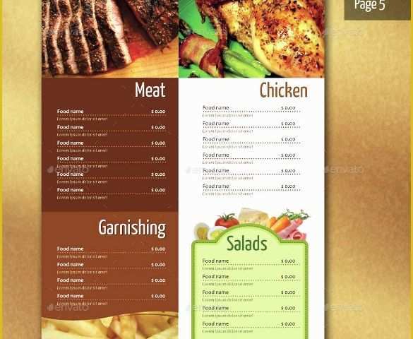 Cafe Menu Design Template Free Download Of Restaurant Menu Template 33 Free Psd Eps Documents