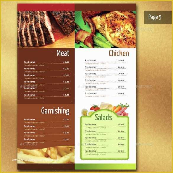 Cafe Menu Design Template Free Download Of Restaurant Menu Template 33 Free Psd Eps Documents