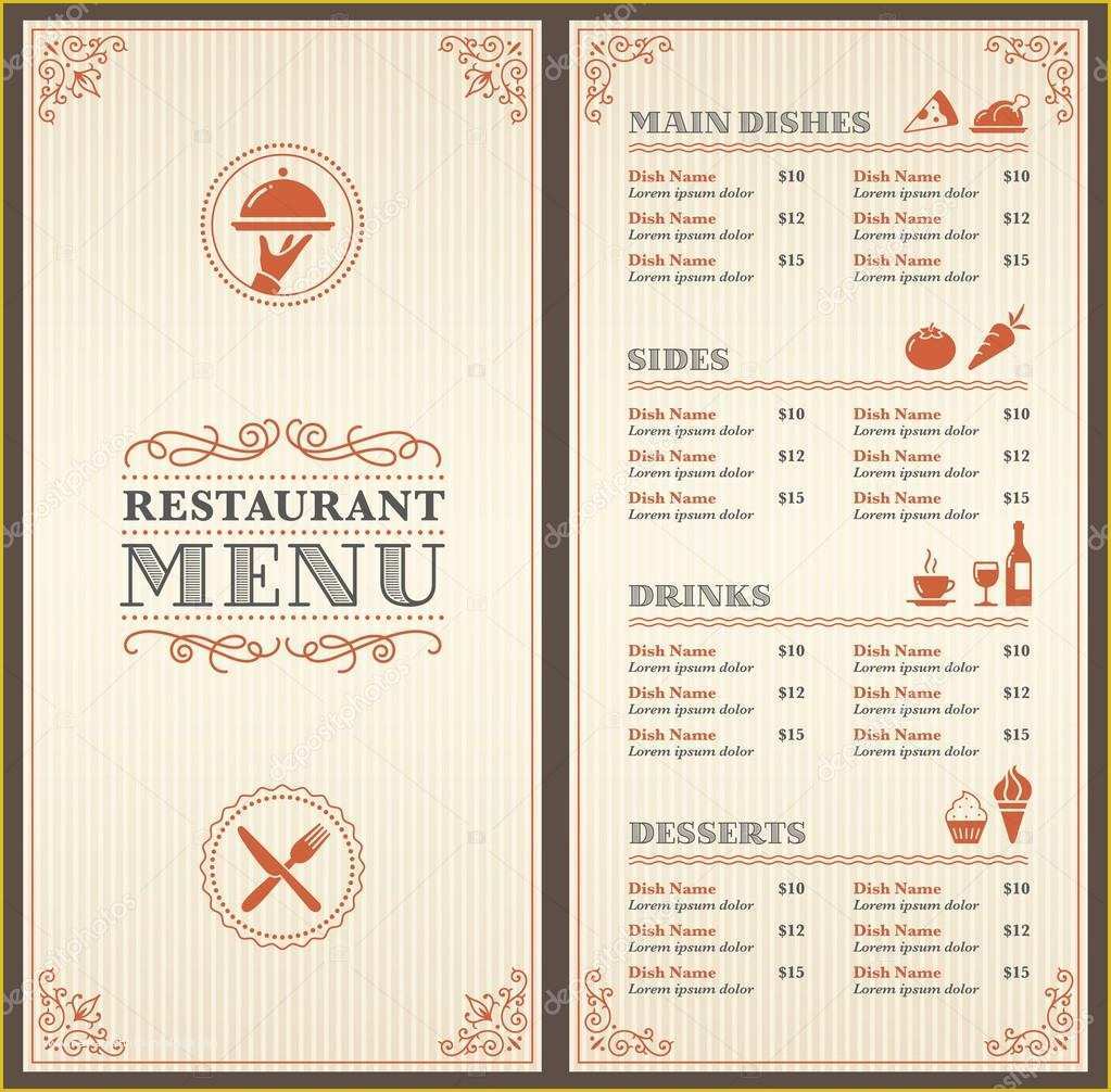 Cafe Menu Template Free Download Of 14 Free Menu Designs & Examples – Psd Ai