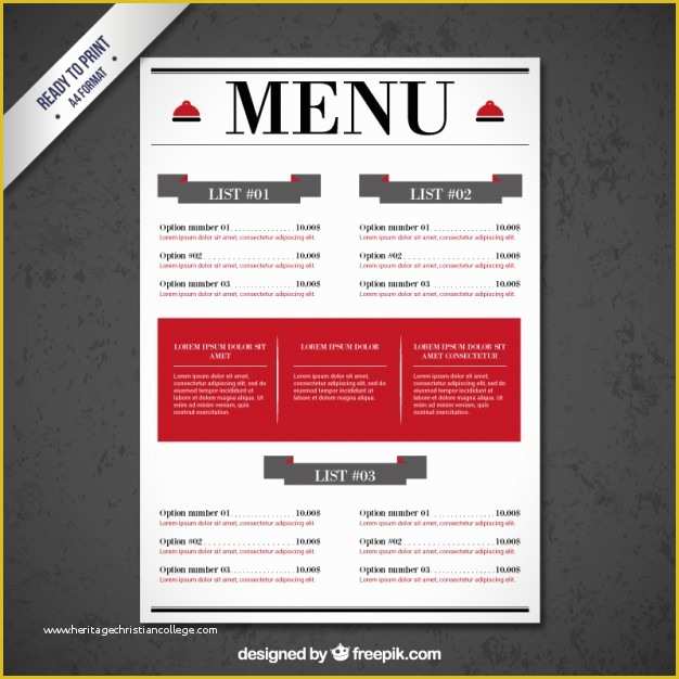 Cafe Menu Template Free Download Of Restaurant Menu Templates Free Download