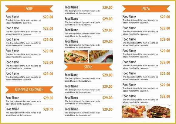 Cafe Menu Template Free Download Of Restaurant Menu Templates Free Download