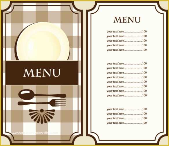 Cafe Menu Template Free Download Of Set Of Cafe and Restaurant Menu Cover Template Vector Free