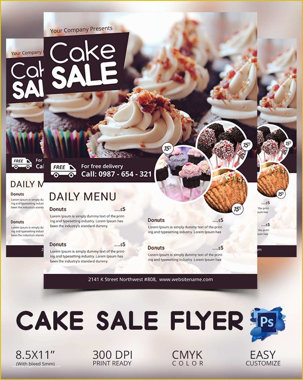 Cake Brochure Template Free Download Of 135 Psd Flyer Templates – Free Psd Eps Ai Indesign