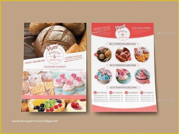 Cake Brochure Template Free Download Of 25 Cupcake Flyer Design Psd Download