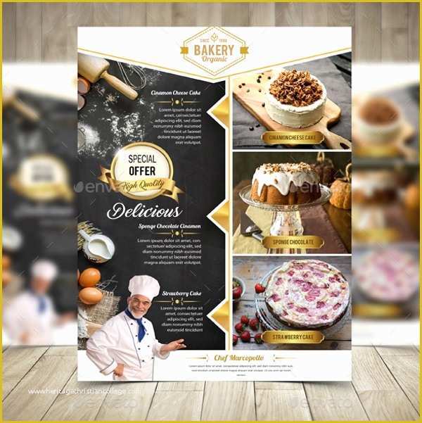 Cake Brochure Template Free Download Of 26 Bakery Flyer Templates Free Psd Ai Eps format