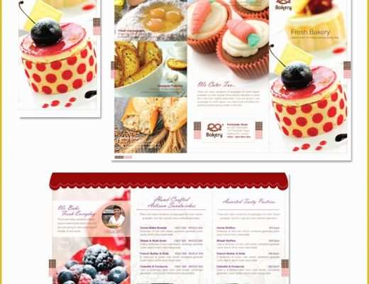 Cake Brochure Template Free Download Of Artisan Decorative Bakery Tri Fold Brochure Template