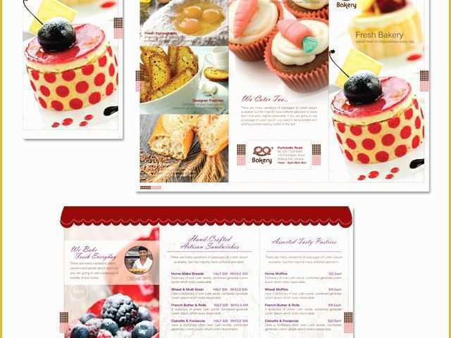 Cake Brochure Template Free Download Of Artisan Decorative Bakery Tri Fold Brochure Template