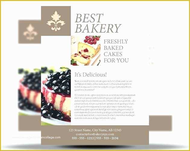 Cake Brochure Template Free Download Of Bakery Brochure Template Free – Superscripts