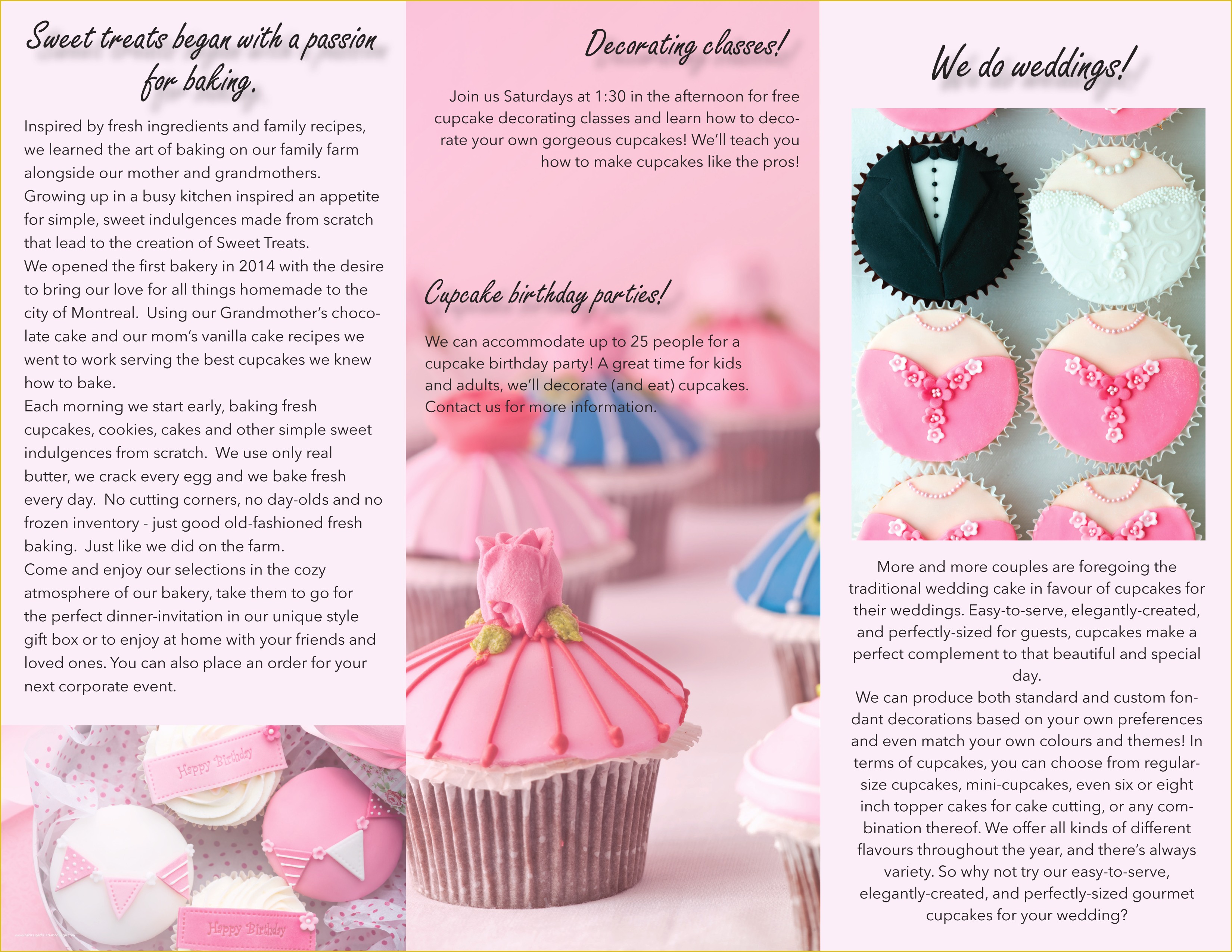 Cake Brochure Template Free Download Of Cake Brochure Design