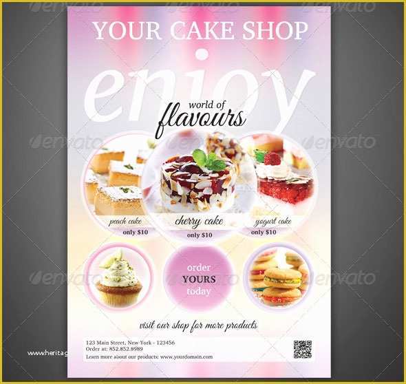 Cake Brochure Template Free Download Of Cake Flyer Template Free Professional High Quality
