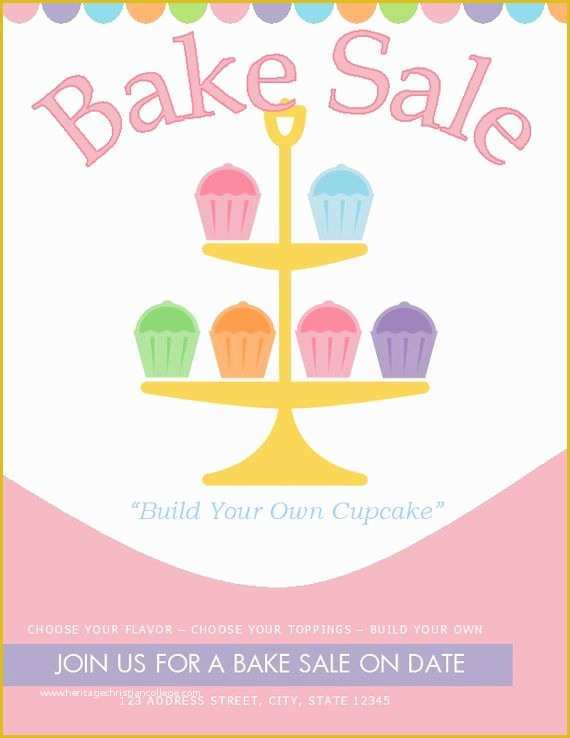 Cake Brochure Template Free Download Of Cake Sale Flyer Template Free Templates Resume