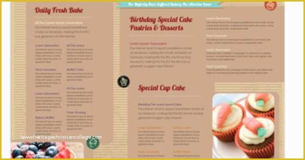 Cake Brochure Template Free Download Of Cake Shop Tri Fold Brochure Template Will Be A Good Choice